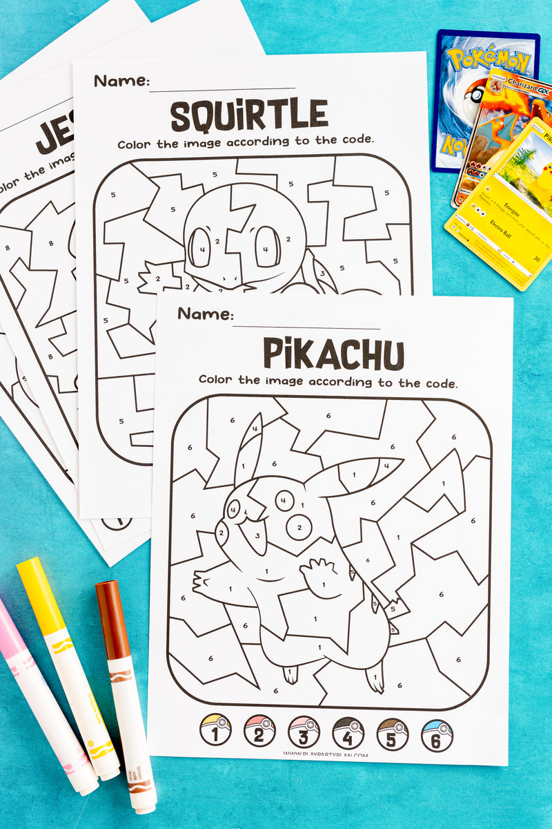 PokemonColoringPages pokemon colornumber
