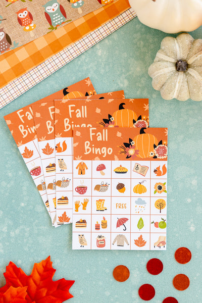 Fall Bingo Cards