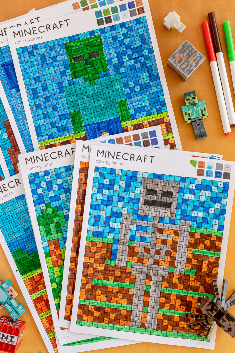 Minecraft Pattren Activity.pdf Printable Minecraft Activities – Play Party Plan