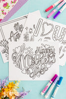 Mother's Day Coloring Pages (10 pages)