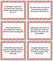 12 days of Christmas gift exchange