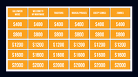 Halloween Jeopardy (with PowerPoint Templates)