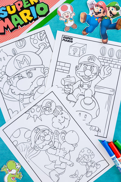 Super Mario Coloring Pages