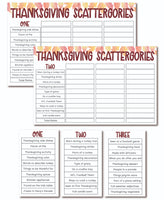 Thanksgiving Scattergories