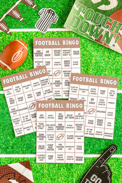 24 Football Bingo Cards