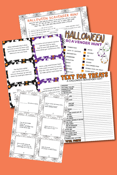 Halloween Scavenger Hunt Bundle (5 hunts!)