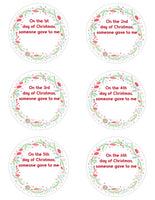 12 Days of Christmas Gift Tags (3 versions)