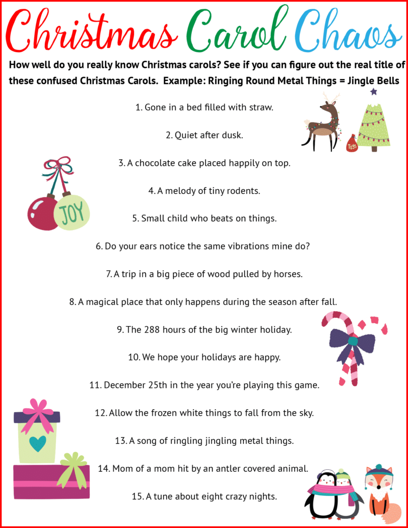 Christmas Carol Unscramble – Play Party Plan christmas-carol-unscramble-play-party-plan