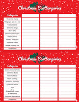 Christmas Scattergories