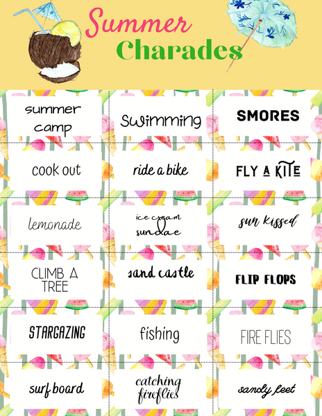 Summer Charades