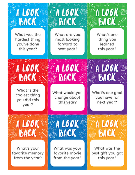 New Year's Eve Question Cards (50+ Questions)