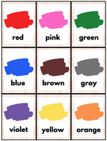 Spanish Color Flash Cards