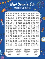 New Year's Eve Word Search