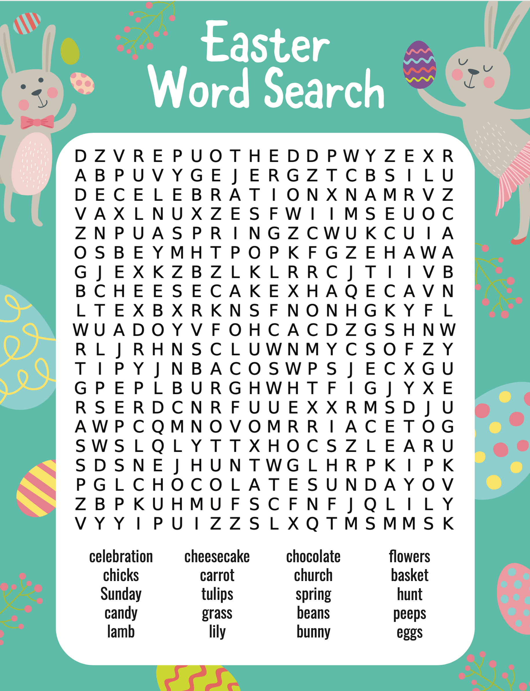 Easter Word Search (2 versions) – Play Party Plan easter-word-search-2-versions-play-party-plan