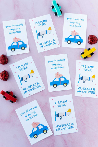 Car + Airplane Valentines