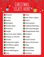 Christmas Lights Scavenger Hunt