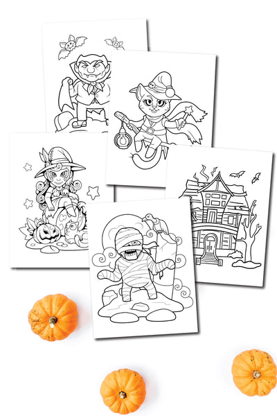 Halloween Coloring Pages (10 pages)