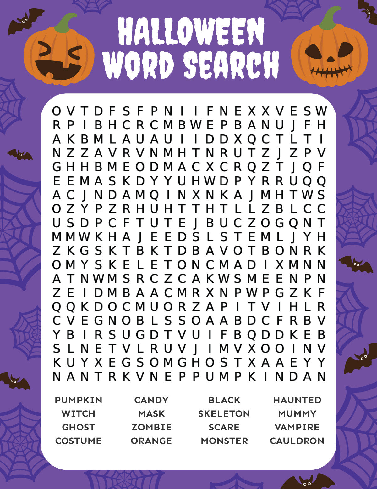 halloween-word-search-play-party-plan for Free Printable Halloween Word Search Puzzles Halloween Word Search – Play Party Plan for Free Printable Halloween Word Search Puzzles
