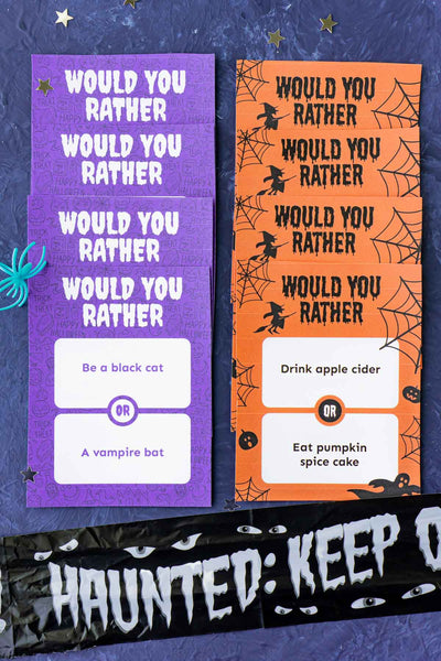 Halloween Would You Rather Game (48 cards!)