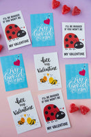 Bug Valentines (Bee, Ladybug, Worm)