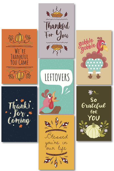 Thanksgiving Gift Tags (7 designs)