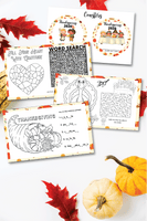 Thanksgiving Placemats (5 designs)