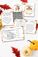 Thanksgiving Placemats (5 designs)