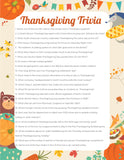 Thanksgiving Trivia (30 questions)