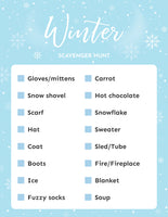 Winter Scavenger Hunt